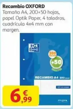 Alcampo OXFORD Recambio oferta