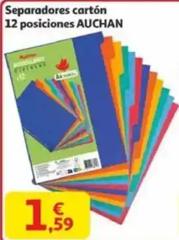 Alcampo AUCHAN Separadores cartón 12 posiciones oferta