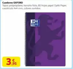 Alcampo OXFORD Cuaderno oferta