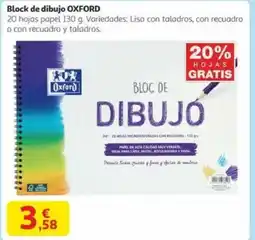 Alcampo OXFORD Block de dibujo oferta