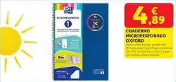 Alcampo OXFORD Cuaderno microperforado oferta