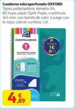 Alcampo OXFORD Cuaderno microperforado oferta