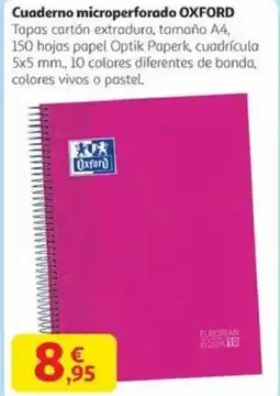 Alcampo OXFORD Cuaderno microperforado oferta