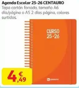 Alcampo CENTAURO Agenda Escolar 25-26 oferta