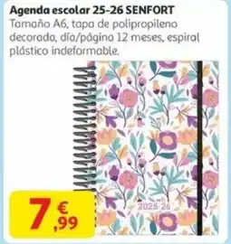 Alcampo SENFORT Agenda escolar 25-26 oferta