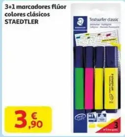 Alcampo STAEDTLER 3+1 marcadores flúor colores clásicos oferta