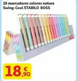 Alcampo STABILO BOSS 18 marcadores colores nature Swing-Cool oferta