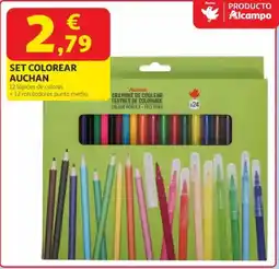 Alcampo AUCHAN Set colorear oferta