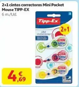 Alcampo TIPP-EX 2+1 cintas correctoras Mini Pocket Mouse oferta