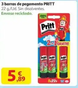 Alcampo PRITT 3 barras de pegamento oferta