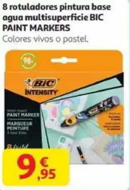Alcampo BIC 8 rotuladores pintura base agua multisuperficie paint markers oferta