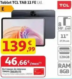 Alcampo TCL Tablet TAB 11 FE Ud. oferta