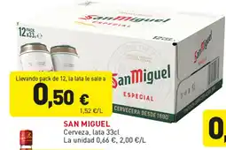 Hiperber SAN MIGUEL Cerveza oferta