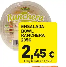 Hiperber RANCHERA Ensalada bowl oferta