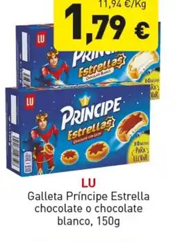 Hiperber LU Galleta Príncipe Estrella chocolate o chocolate blanco oferta