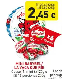 Hiperber MINI BABYBEL/ LA VACA QUE RÍE Queso oferta