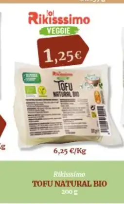 Hiperber RIKISSSIMO Tofu natural bio oferta