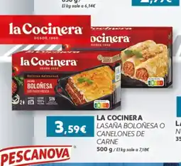 Hiperber LA COCINERA Lasaña boloñesa o canelones de carne oferta