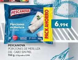 Hiperber PESCANOVA Porciones de merluza del cabo sin piel oferta