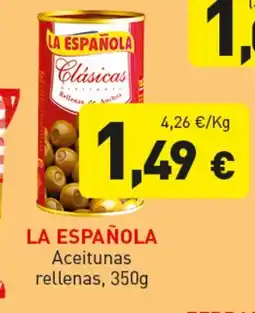Hiperber LA ESPAÑOLA Aceitunas rellenas oferta