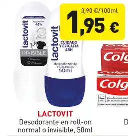 Hiperber LACTOVIT Desodorante en roll-on normal o invisible oferta