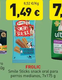 Hiperber FROLIC Smile Sticks snack oral para perros medianos oferta