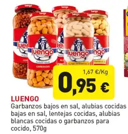 Hiperber LUENGO Garbanzos bajos en sal, alubias cocidas bajas en sal, lentejas cocidas, alubias oferta