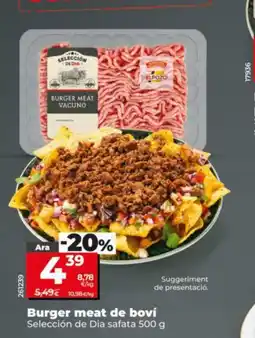 Dia Burger meat de boví oferta