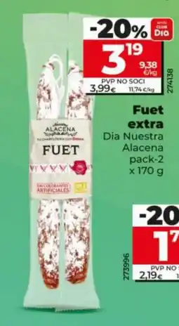 Dia Fuet extra oferta