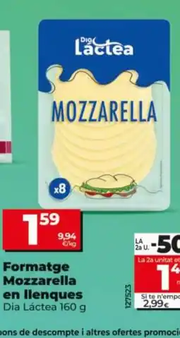 Dia Formatge Mozzarella en llenques oferta
