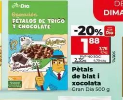 Dia Pètals de blat i xocolata oferta