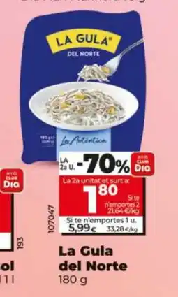 Dia LA GULA DEL NORTE oferta