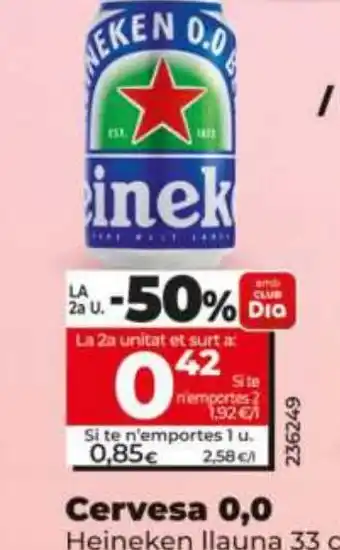 Dia Cervesa 0,0 oferta