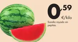 Supermercados Lupa Sandía rayada sin pepitas oferta