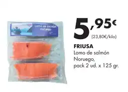 Supermercados Lupa FRIUSA Lomo de salmón Noruego oferta