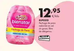 Supermercados Lupa ELPOZO Pechuga de pavo reducida en sal,sin grasa libre oferta