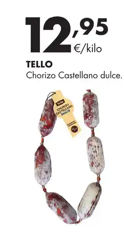 Supermercados Lupa TELLO Chorizo Castellano dulce oferta