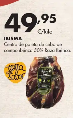 Supermercados Lupa IBISMA Centro de paleta de cebo de campo ibérica 50% Raza Ibérica oferta