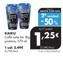 Supermercados Lupa KAIKU Caffè Latte Mr. Big proteína oferta