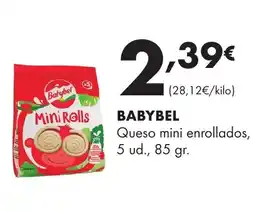 Supermercados Lupa BABYBEL Queso mini enrollados oferta