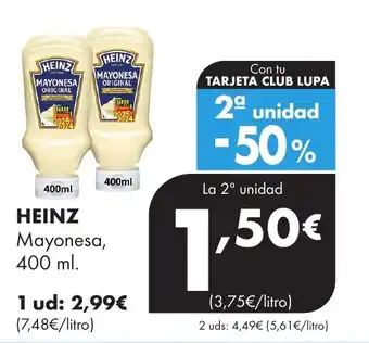 Supermercados Lupa HEINZ Mayonesa oferta