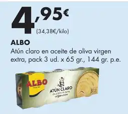 Supermercados Lupa ALBO Atún claro en aceite de oliva virgen extra oferta