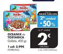 Supermercados Lupa OCEANIX de TOSTARICA Galleta oferta