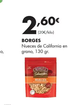 Supermercados Lupa BORGES Nueces de California en grano oferta