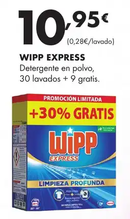 Supermercados Lupa WIPP EXPRESS Detergente en polvo oferta