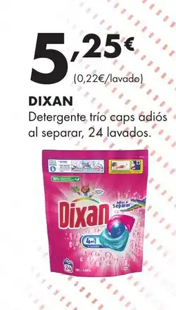 Supermercados Lupa DIXAN Detergente trío caps al separar, 24 lavados. oferta