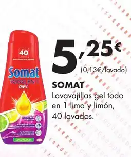 Supermercados Lupa SOMAT Lavavajillas gel oferta