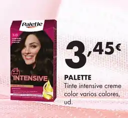 Supermercados Lupa PALETTE Tinte intensive creme color varios colores oferta