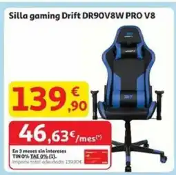 Alcampo Silla gaming Drift DR90V8W PRO V8 oferta