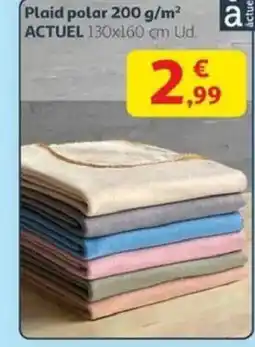 Alcampo ACTUEL Plaid polar oferta